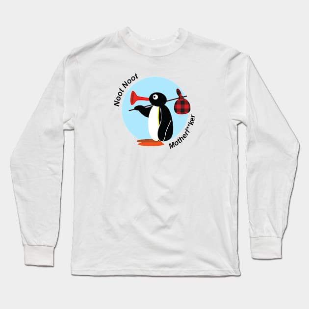 Pingu - Noot Noot, Mofo Long Sleeve T-Shirt by stickerfule